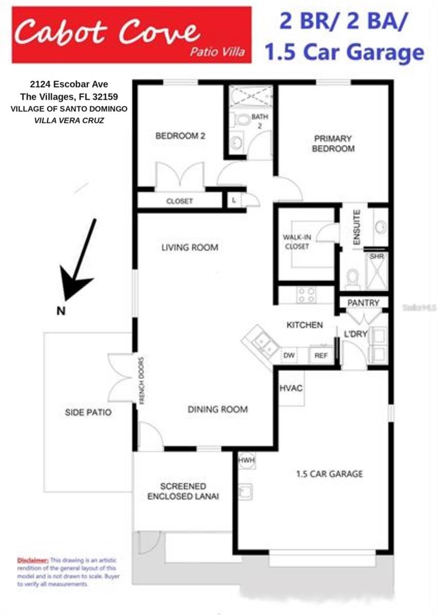 Cabot Cove Patio Villa Floor Plan