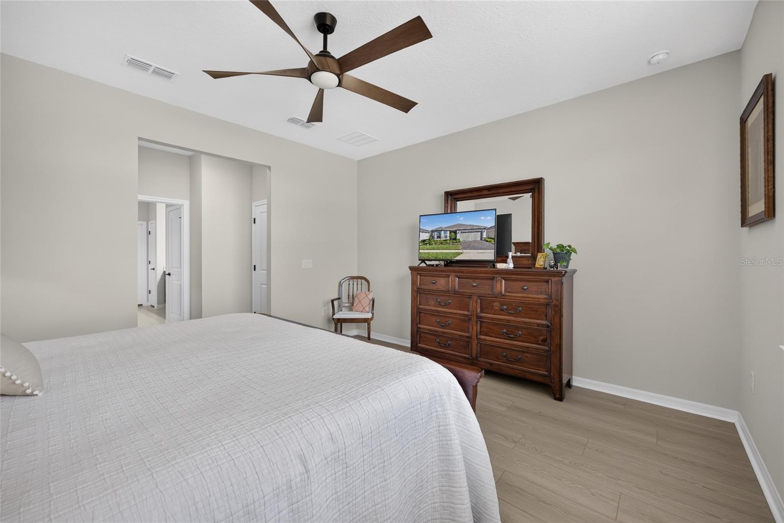 Primary Bedroom - Stunning Luxury Vinyl Flooring