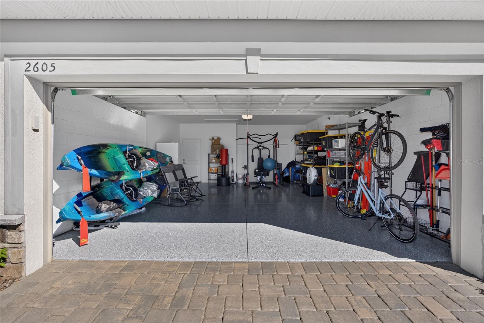 Garage: Epoxy-Finished Floor - 4' Extension - Pull-Down Stairs