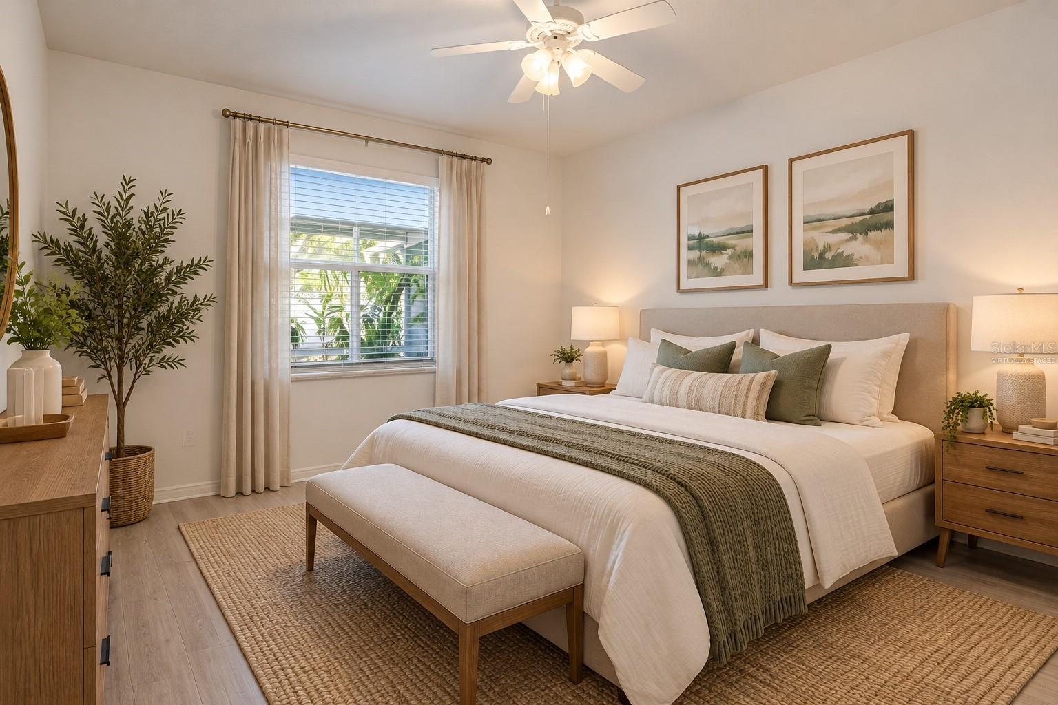 Primary Bedroom - Virtually Staged