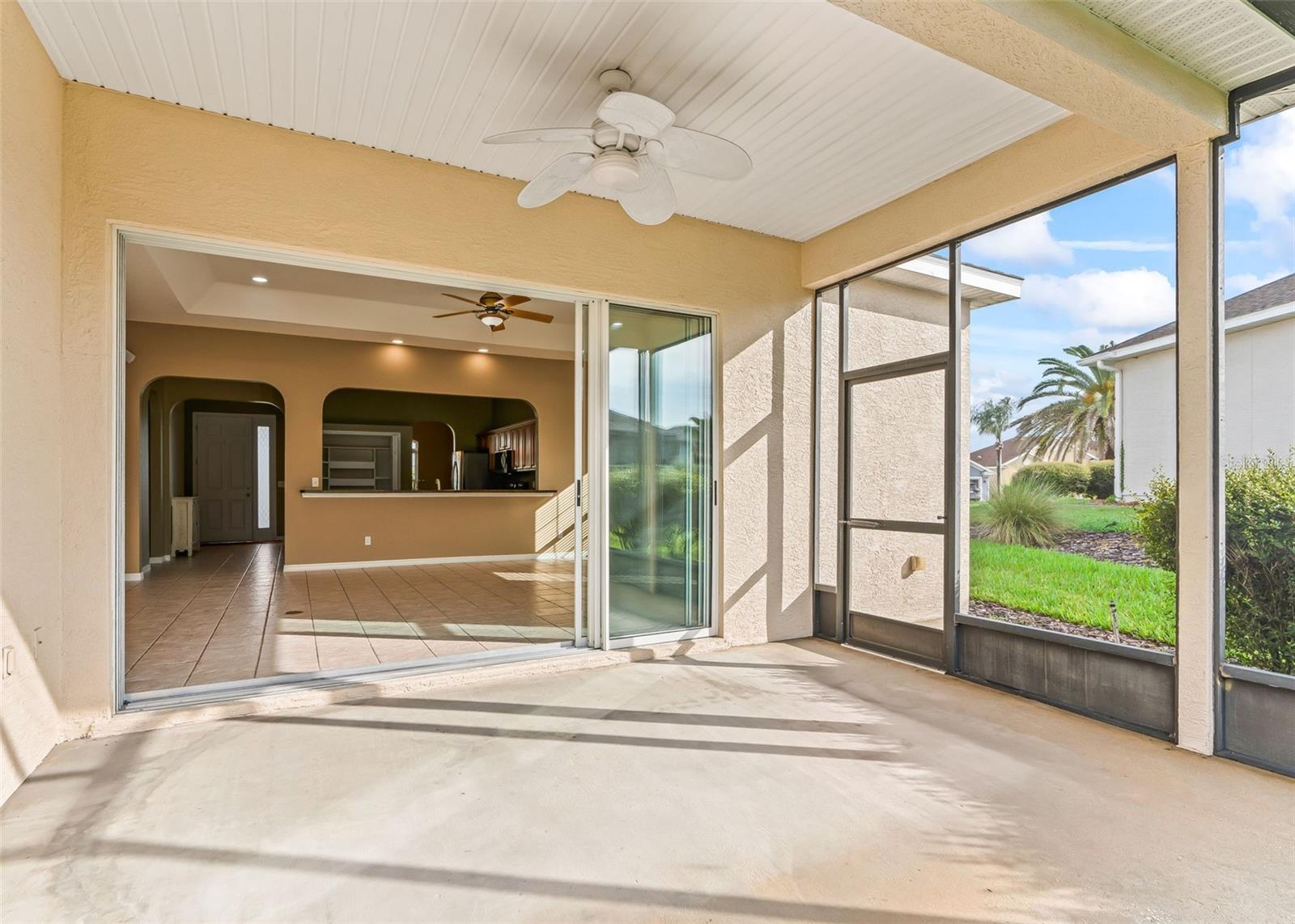 12' sliding glass door to great room