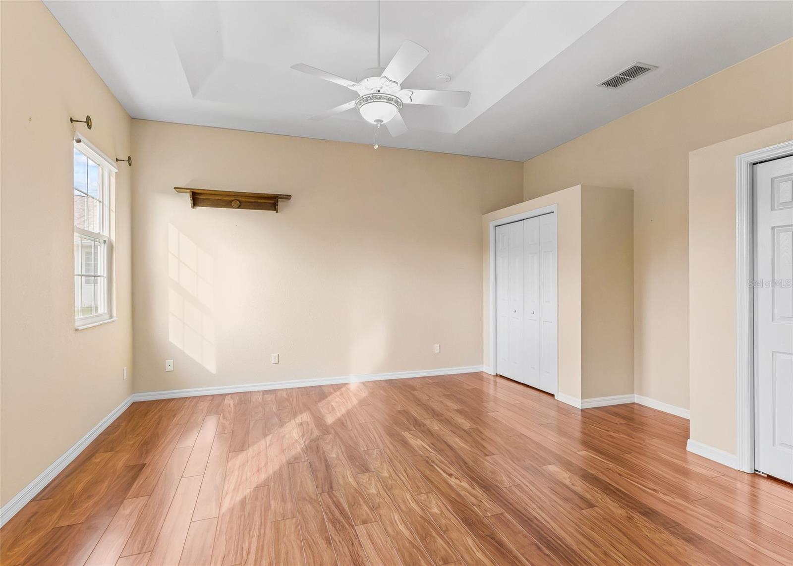2 of three closets in the primary ensuite