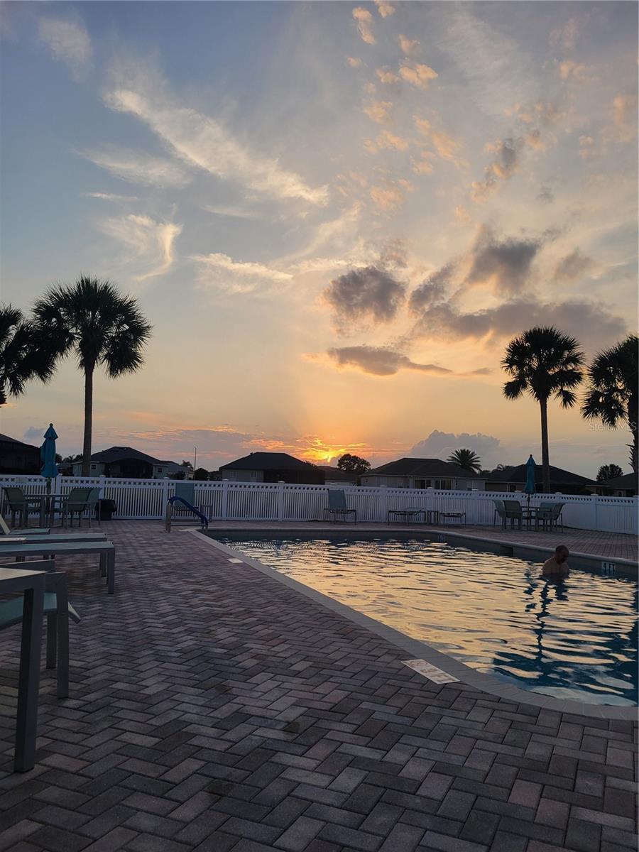 Setset at the Meadows Pool