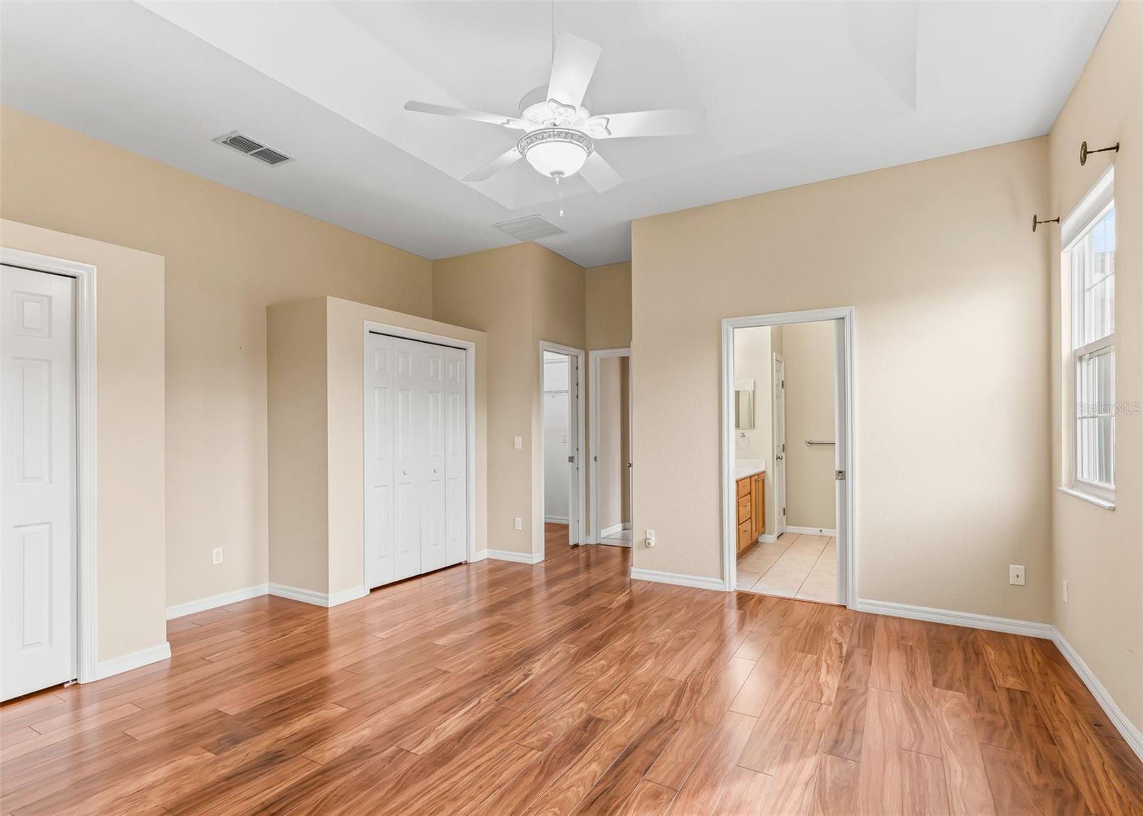 Walk in closet in primary suite