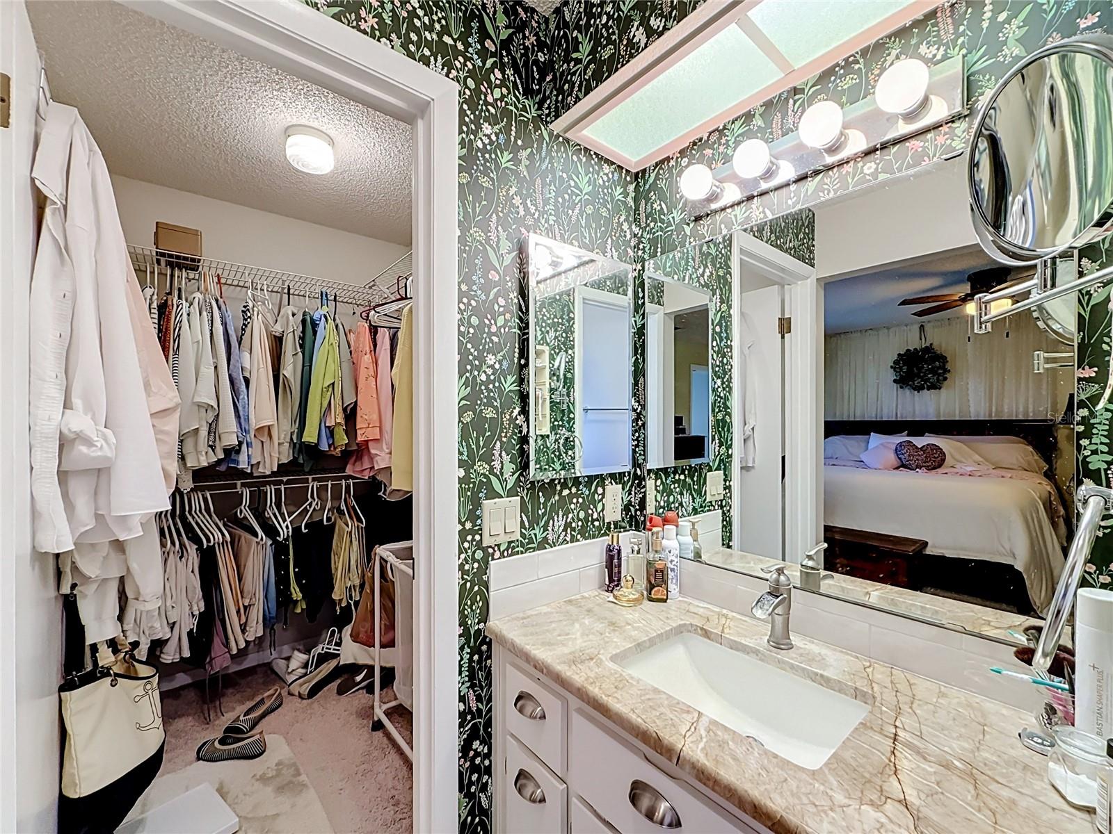 Large walk in closet