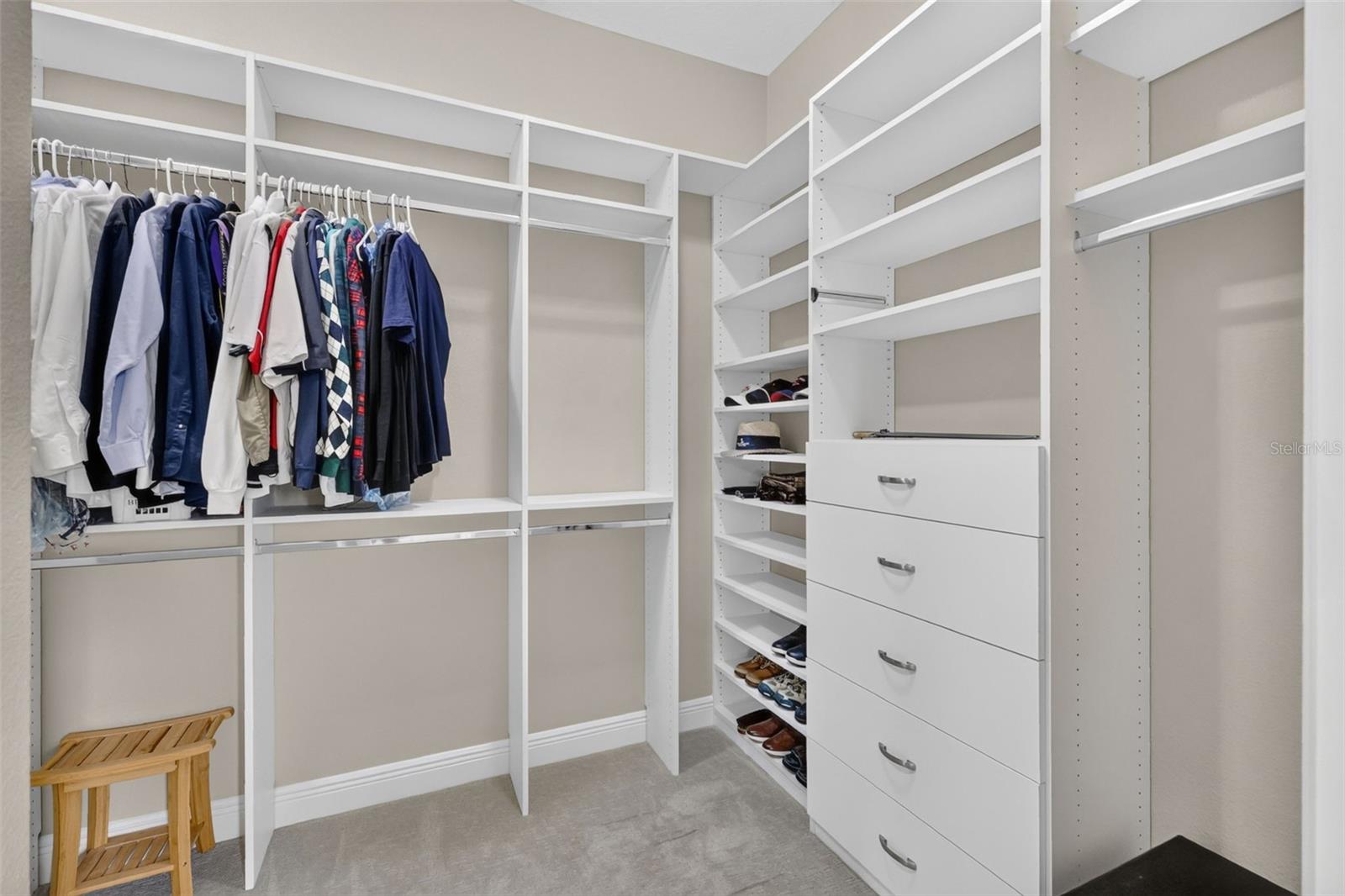 Primary Bedroom Custom Walk-In Closet