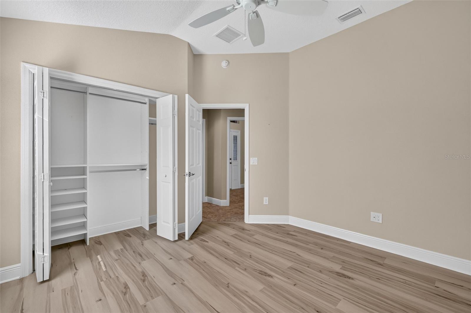 Third Bedroom with Custom Built-In Closet