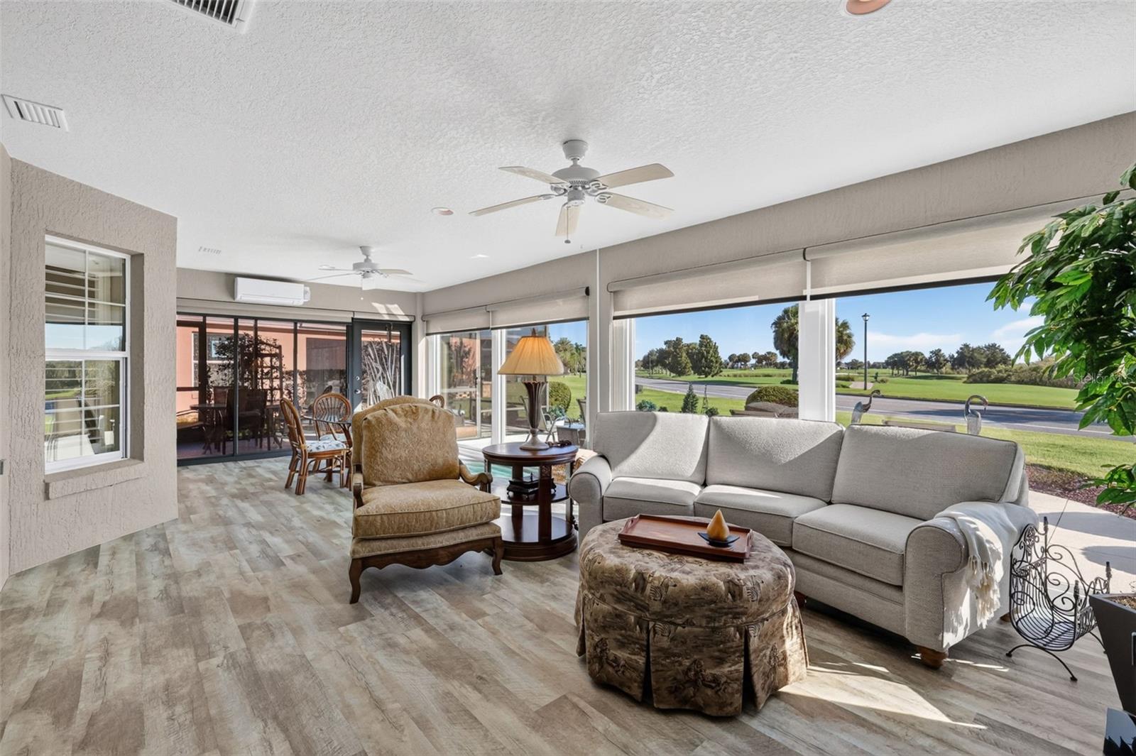 Spacious 408sf Enclosed Lanai with Mini-Split