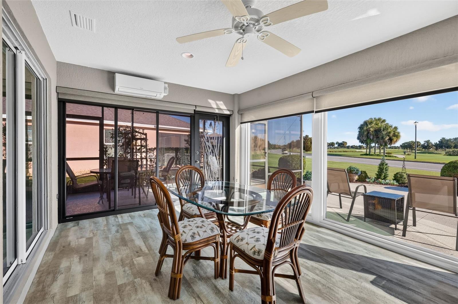 Spacious 408sf Enclosed Lanai with Mini-Split