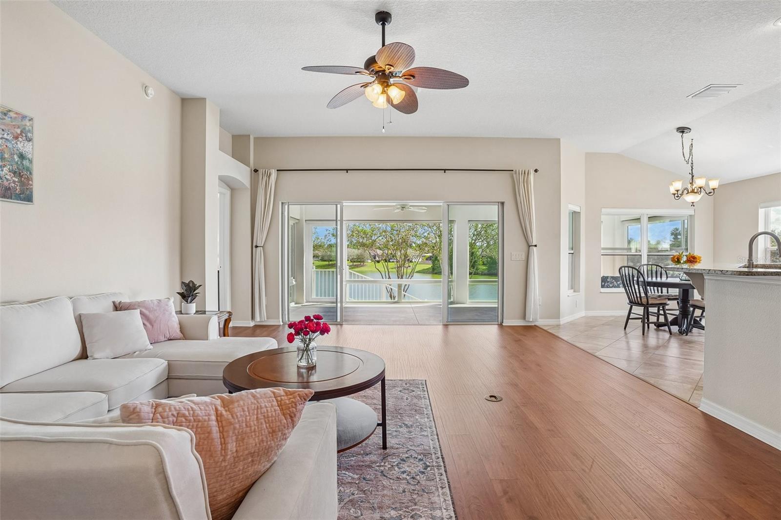 Living Room with Water View
