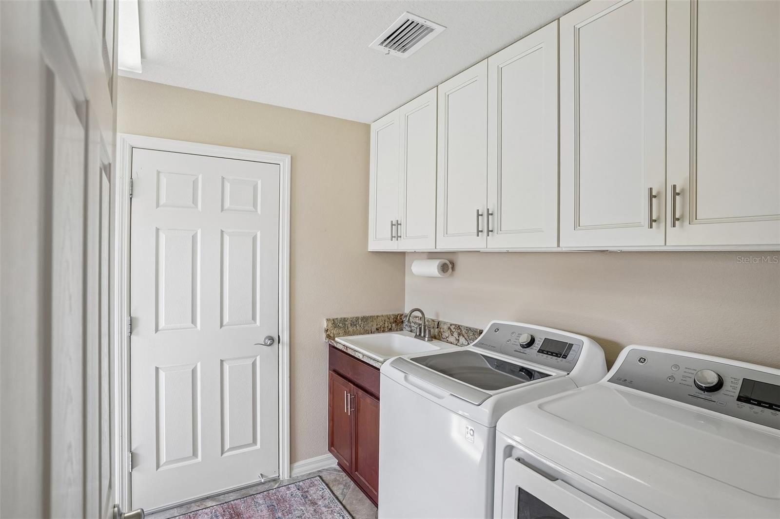 Laundry Room with Sink and New Soft Close Cabinets