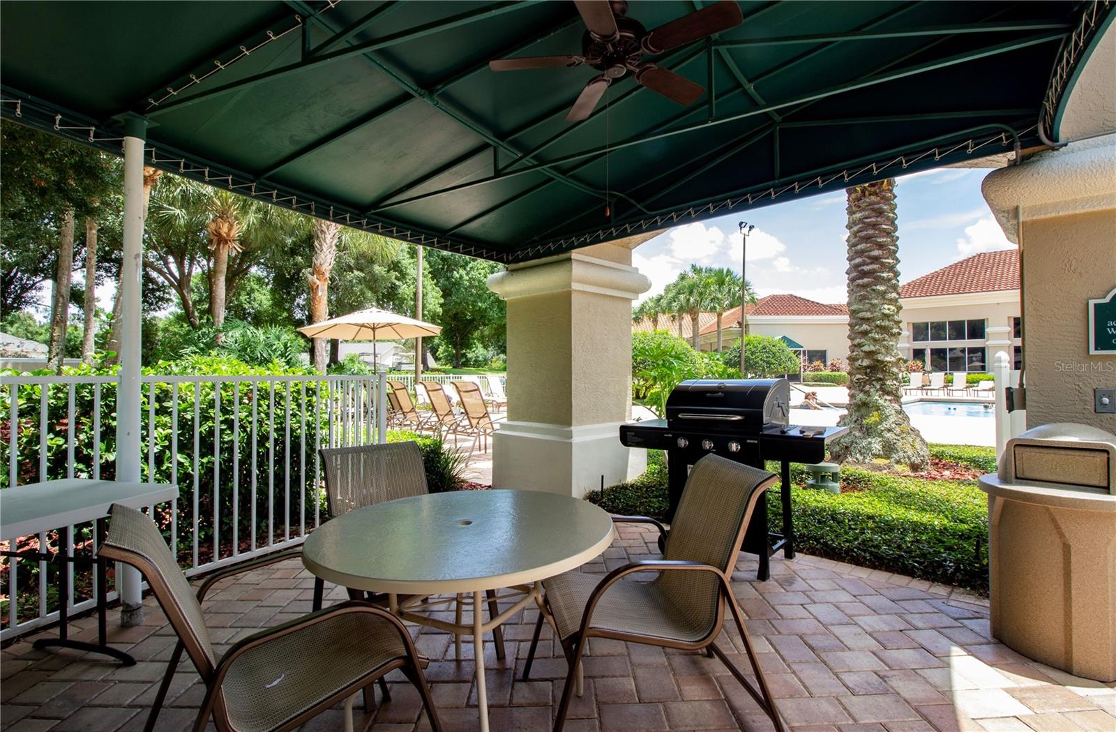 Covered grill areas