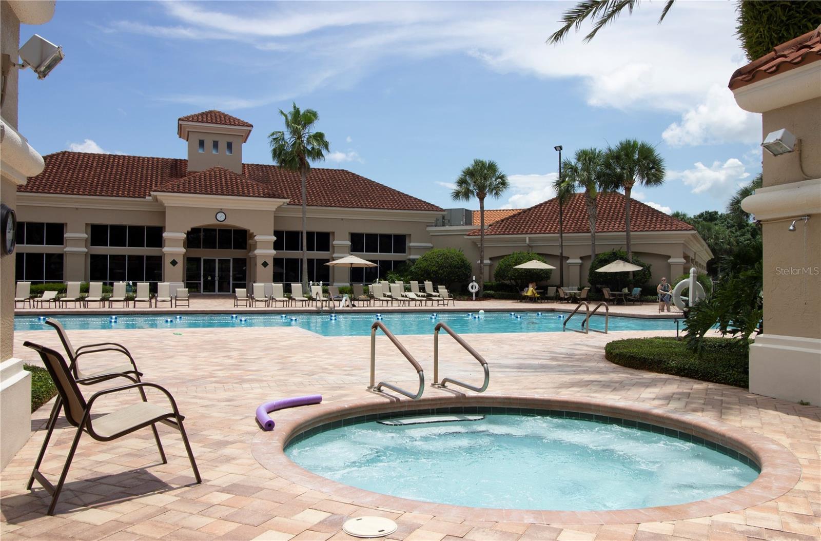 Main pool w/inground spa