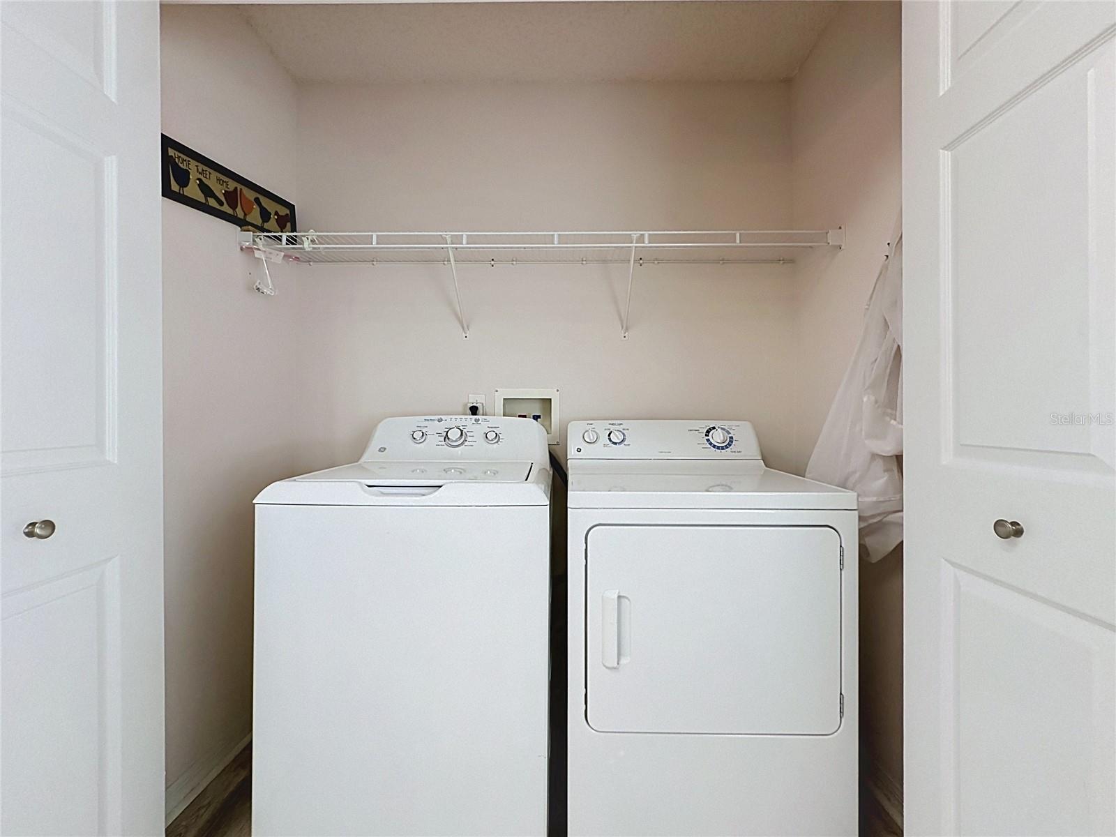Laundry Closet- washer dryer remain