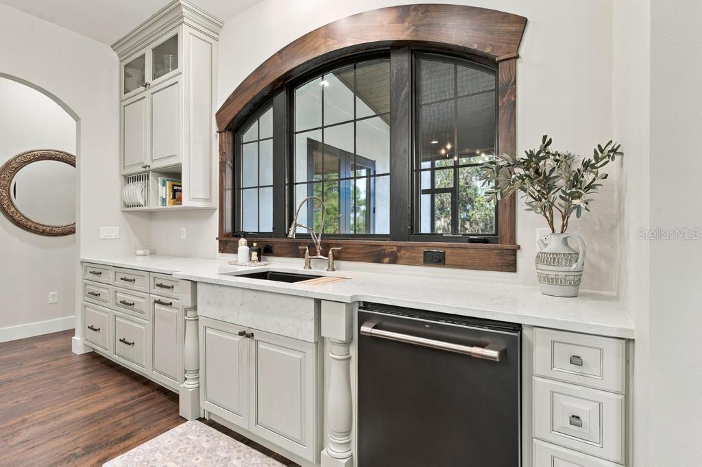 Secret storage columns beside sink