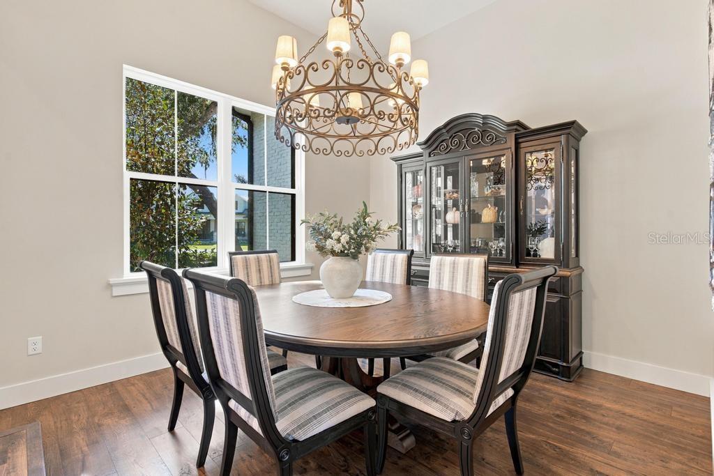 Look forward to your holiday dinners in this formal dining room