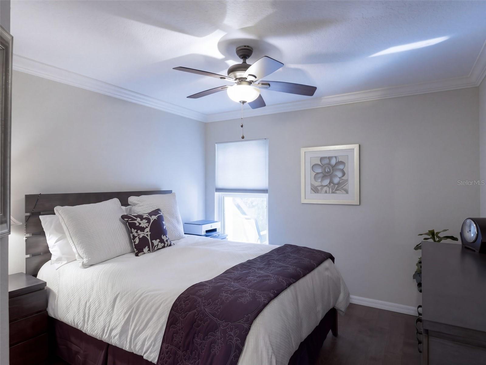 Cozy third bedroom, split floor plan