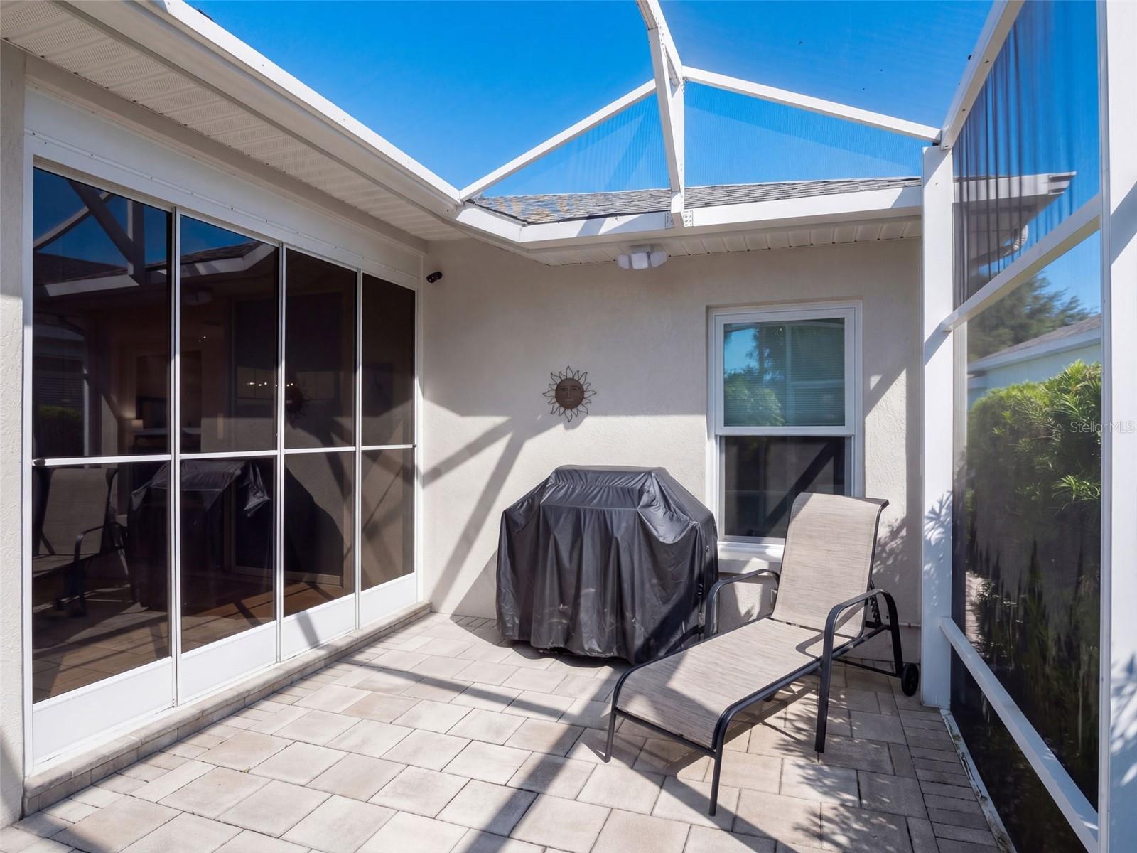 Additionally, a screen lanai on the back of the house with gorgeous conservation views