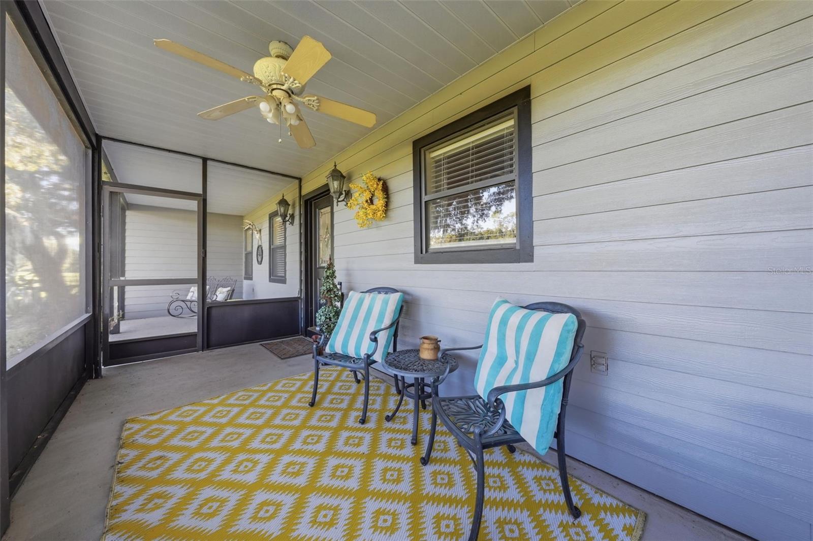 Ranch house front patio