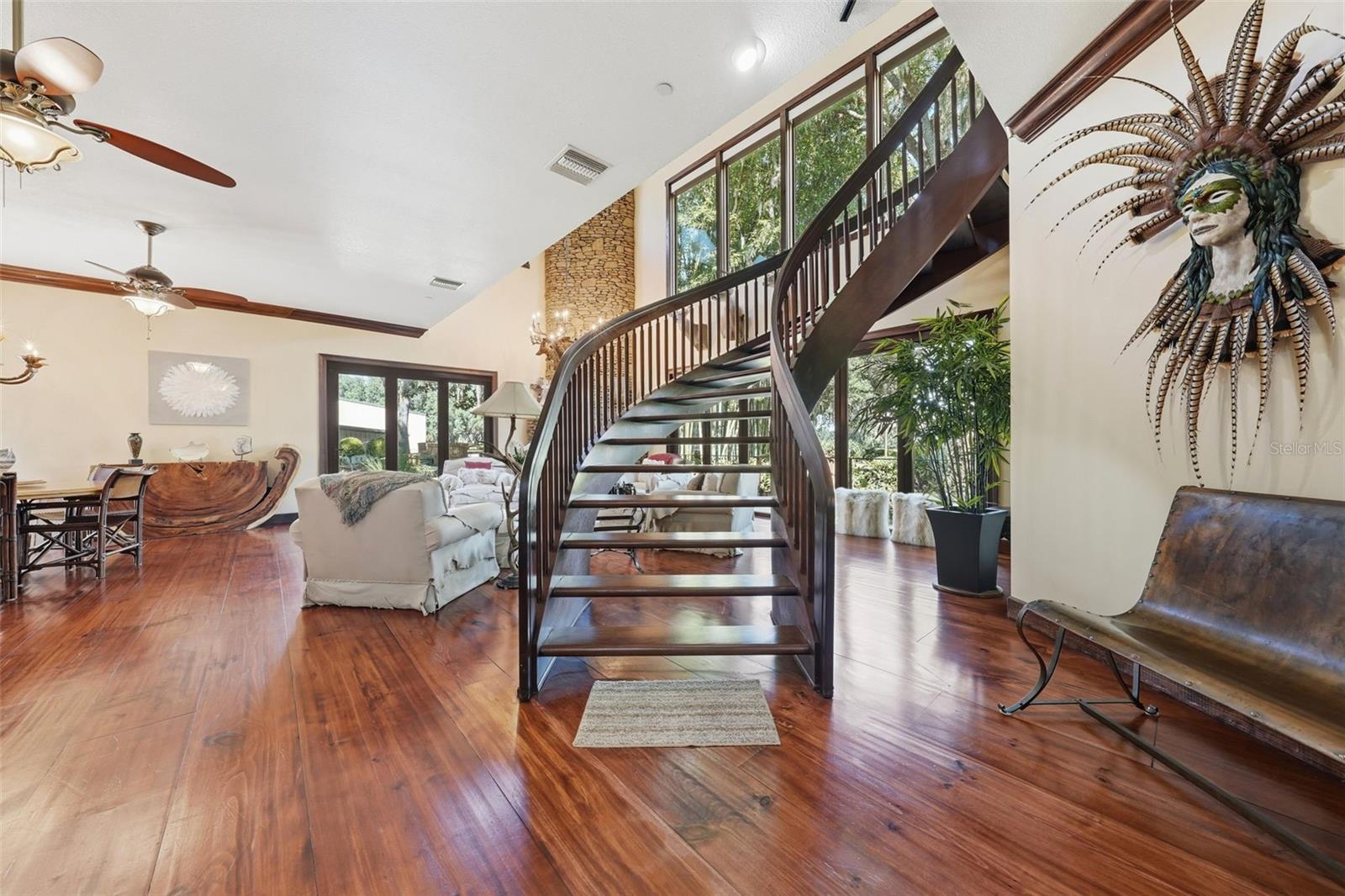 stairway to primary bdrm