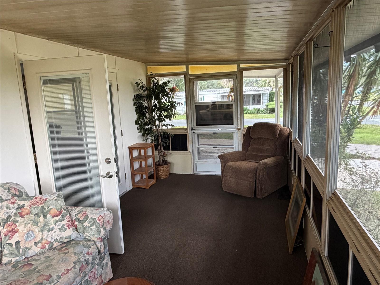 Lanai View to Front Door Entrance