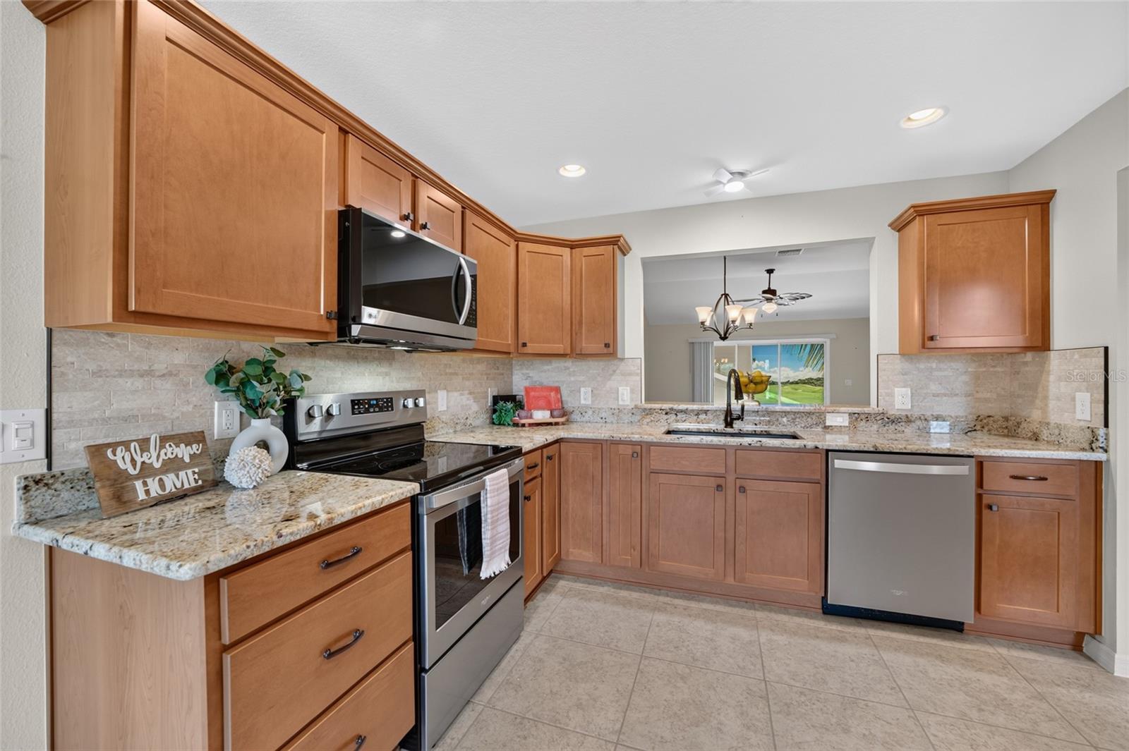 Tile Backsplash & Stainless Steel Appliances