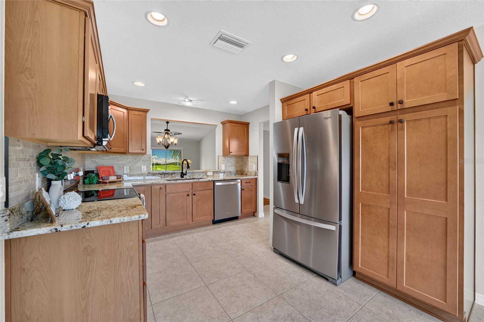 Spacious Kitchen with Recessed Lights