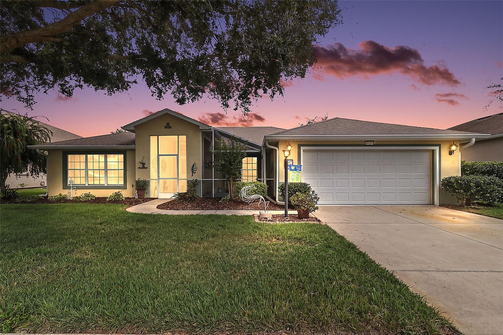 Twilight Front Elevation
