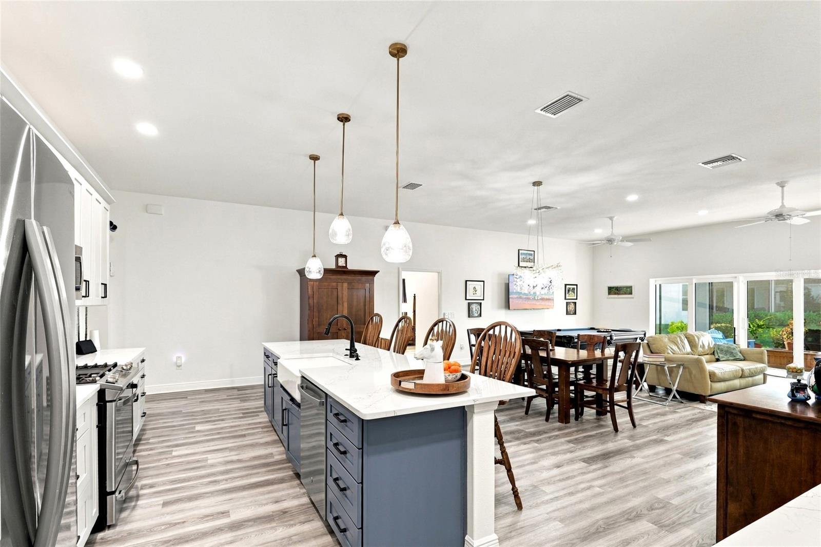 Main Living Area from Kitchen Corner
