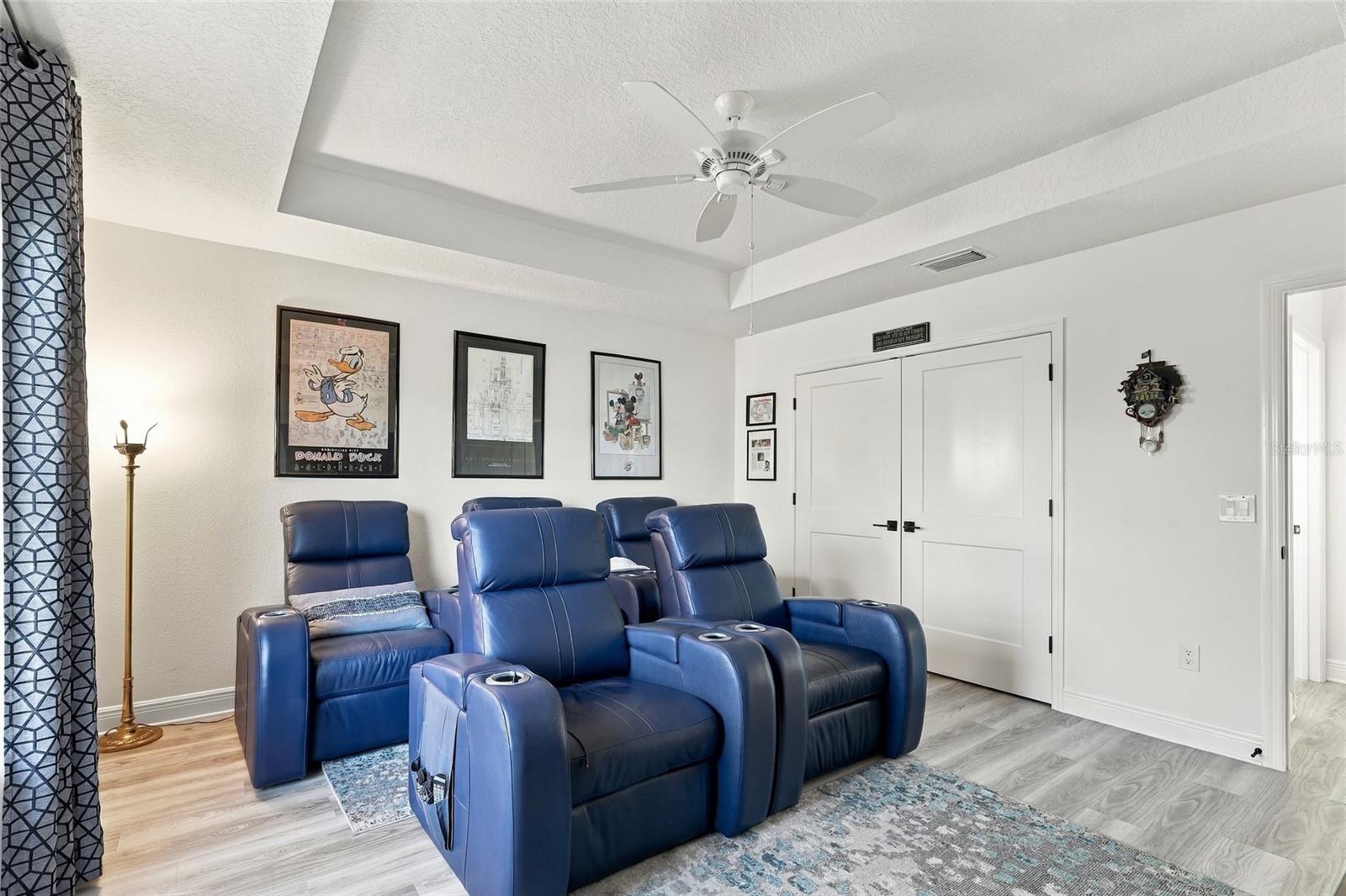 Bedroom 2 (made into a media room)