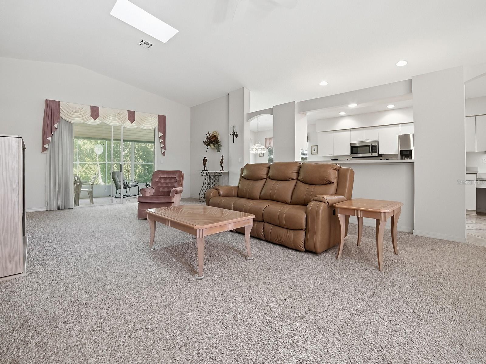 OPEN TO THE KITCHEN
