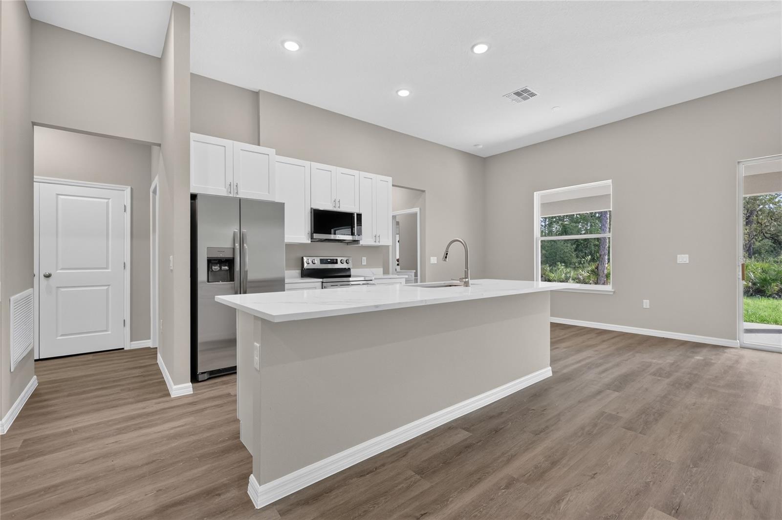 Kitchen with walk in pantry