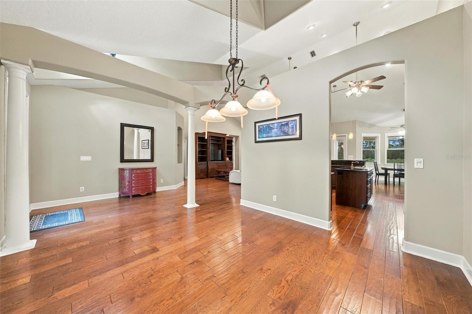 VIEW FROM FORMAL DINING ROOM