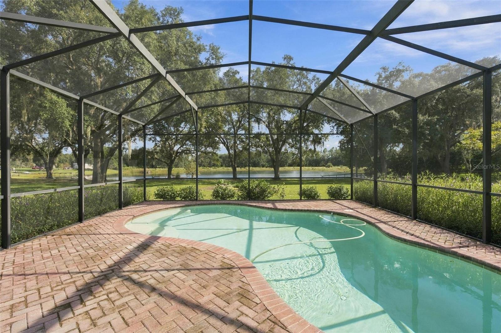 HUGE POOL DECK WITH LAKE VIEWS