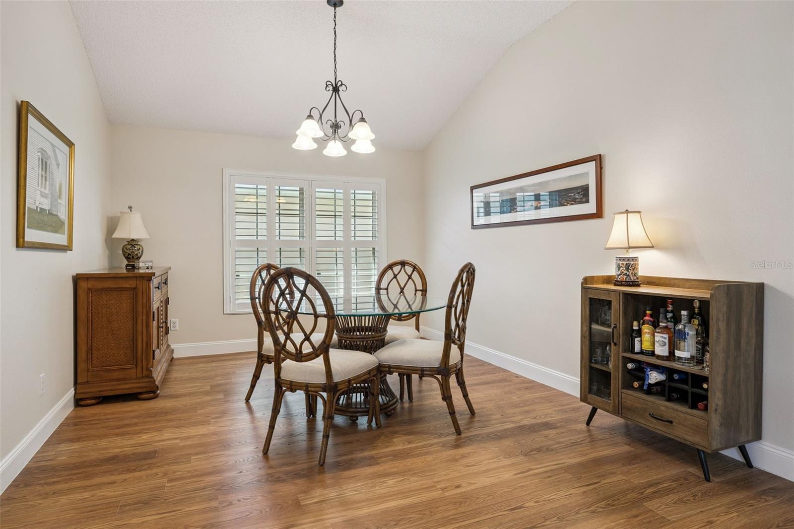 Laminate floors throughout