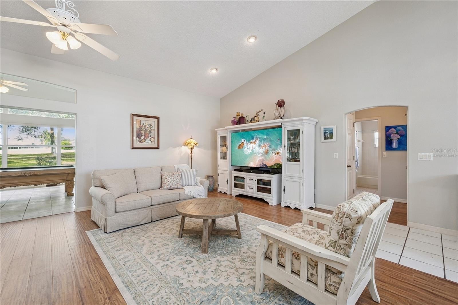 Virtually Staged Living Room