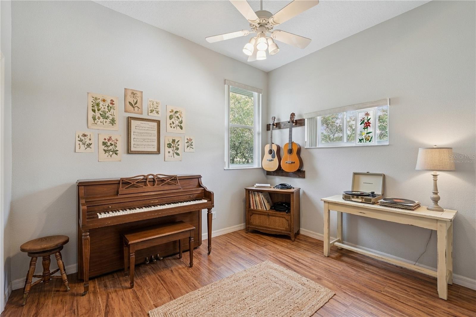 Bedroom 2 or music room! Virtually Staged