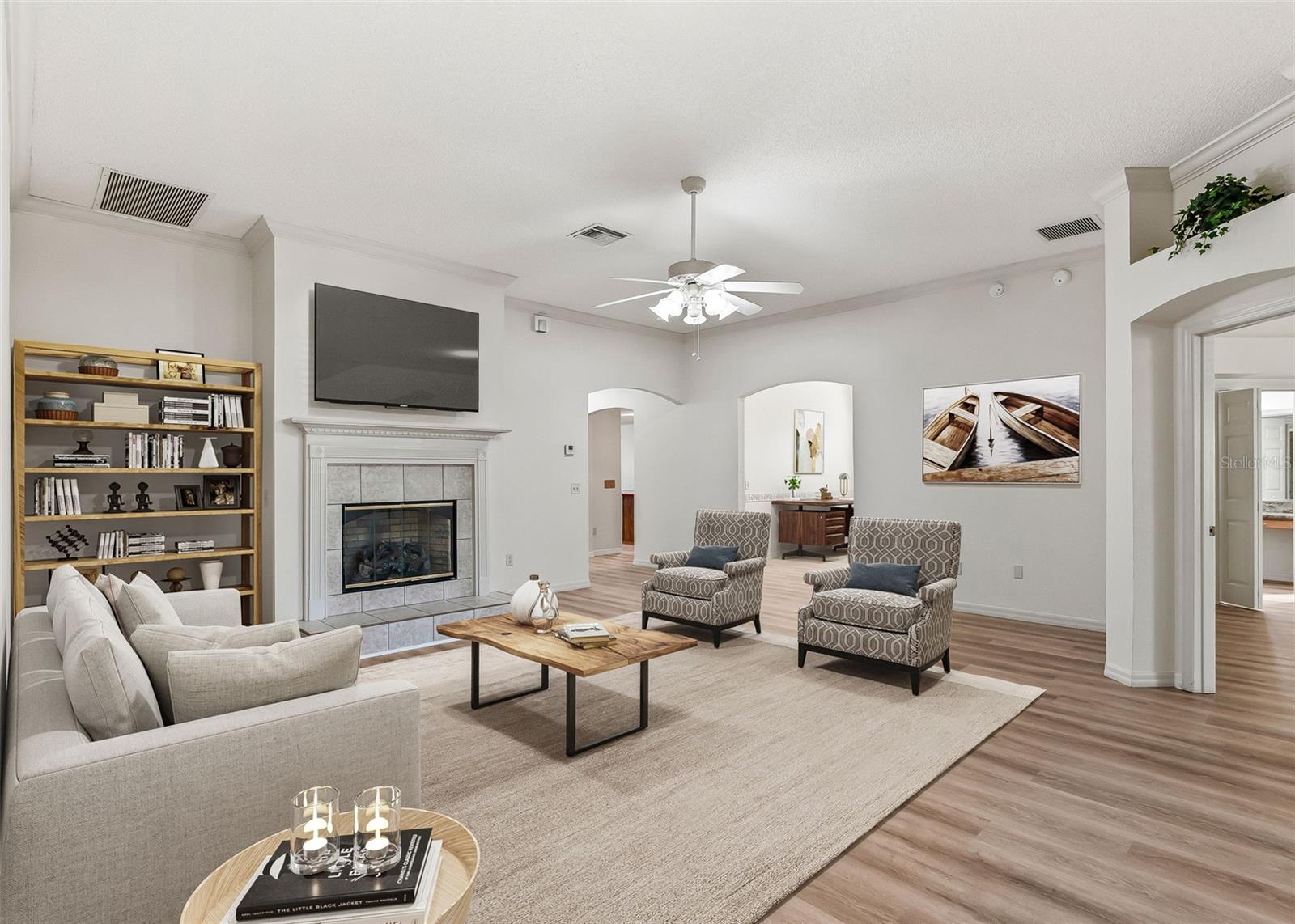 AI Staged Living Area