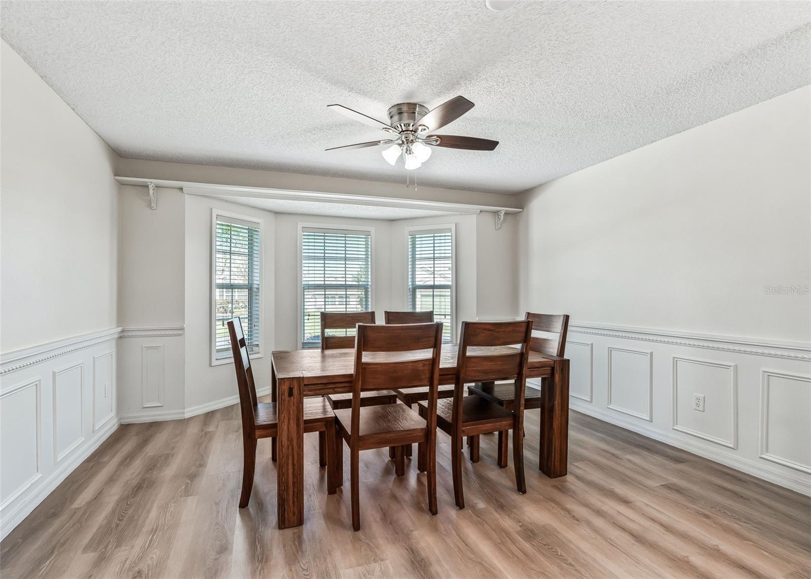 Kitchen Dinette Extended Into Full Dining Room.