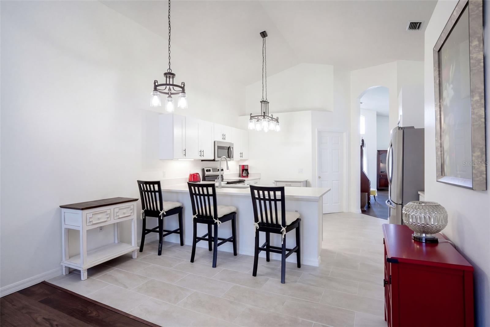 Kitchen Overlooking 2nd Living Area