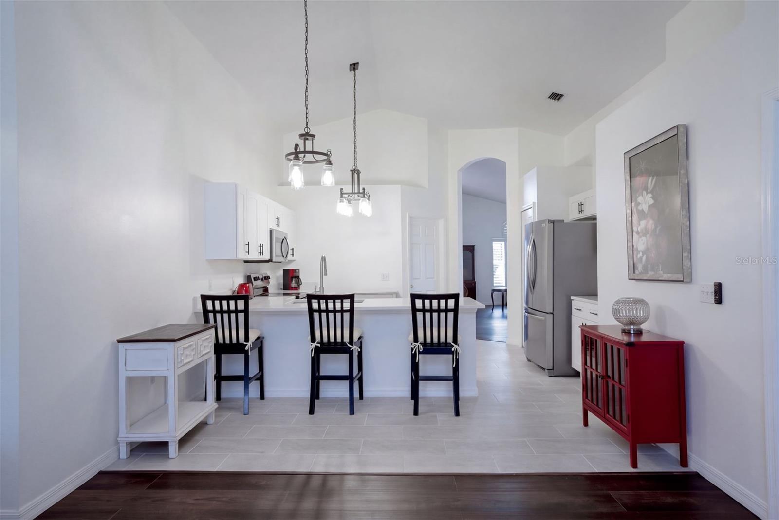 Kitchen Overlooking 2nd Living Area