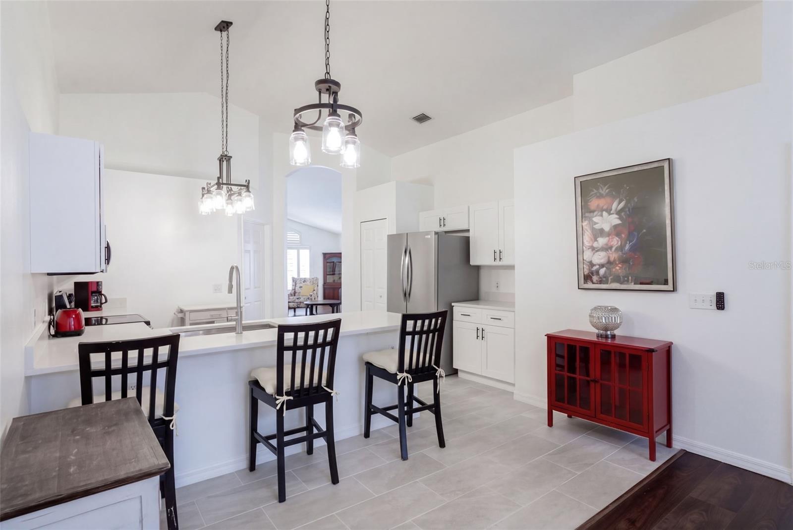 Kitchen Overlooking 2nd Living Area