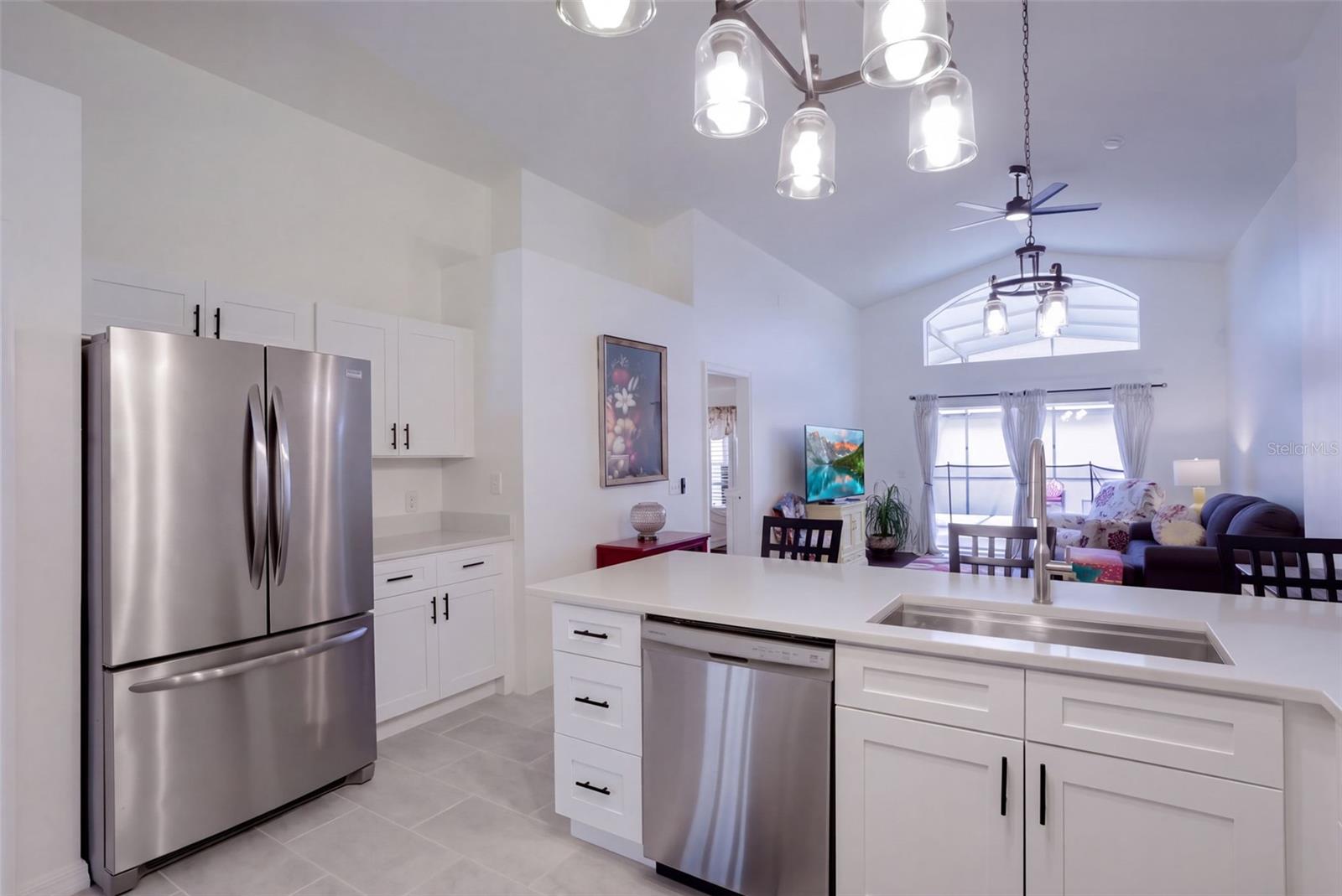 Kitchen Overlooking 2nd Living Area