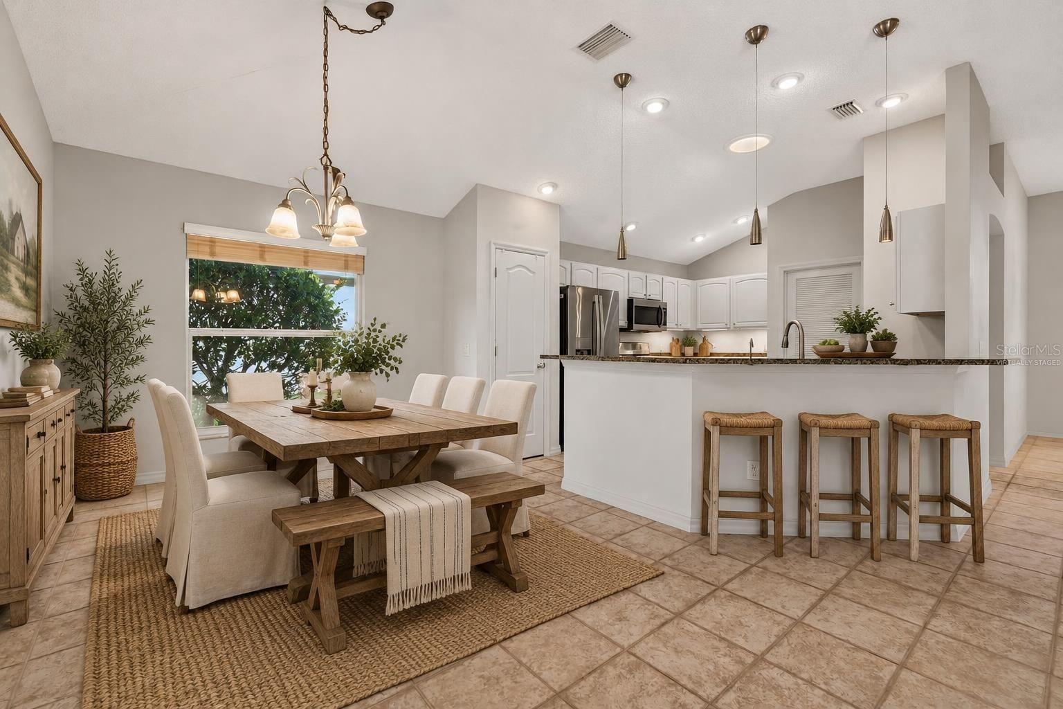 Kitchen and Dinette-Virtually Staged