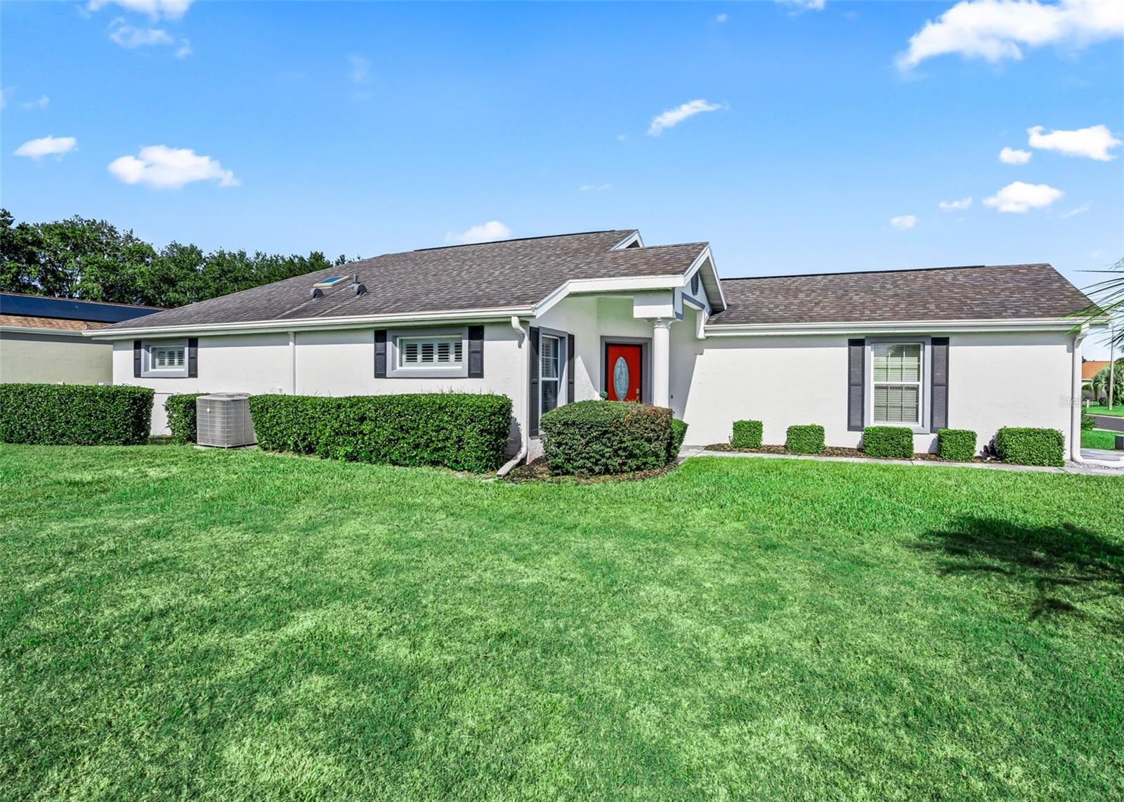 Lots of side yard space on this corner lot.