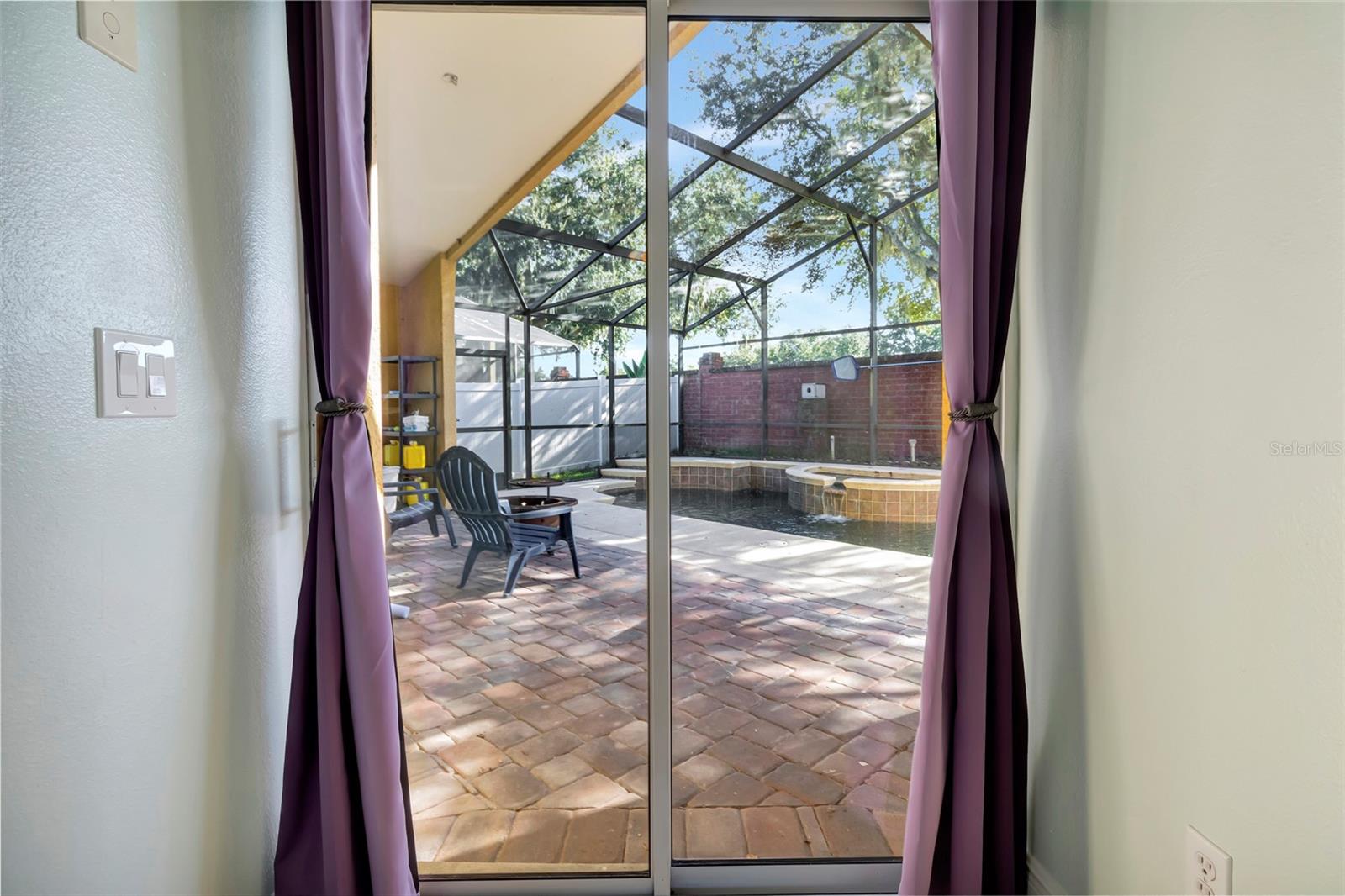 pool access from primary suite