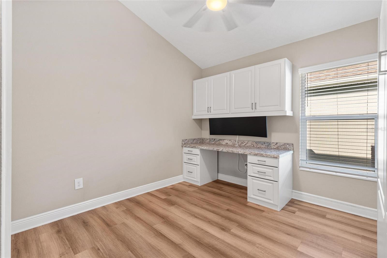 Bedroom # 3 w/built in desk and monitor