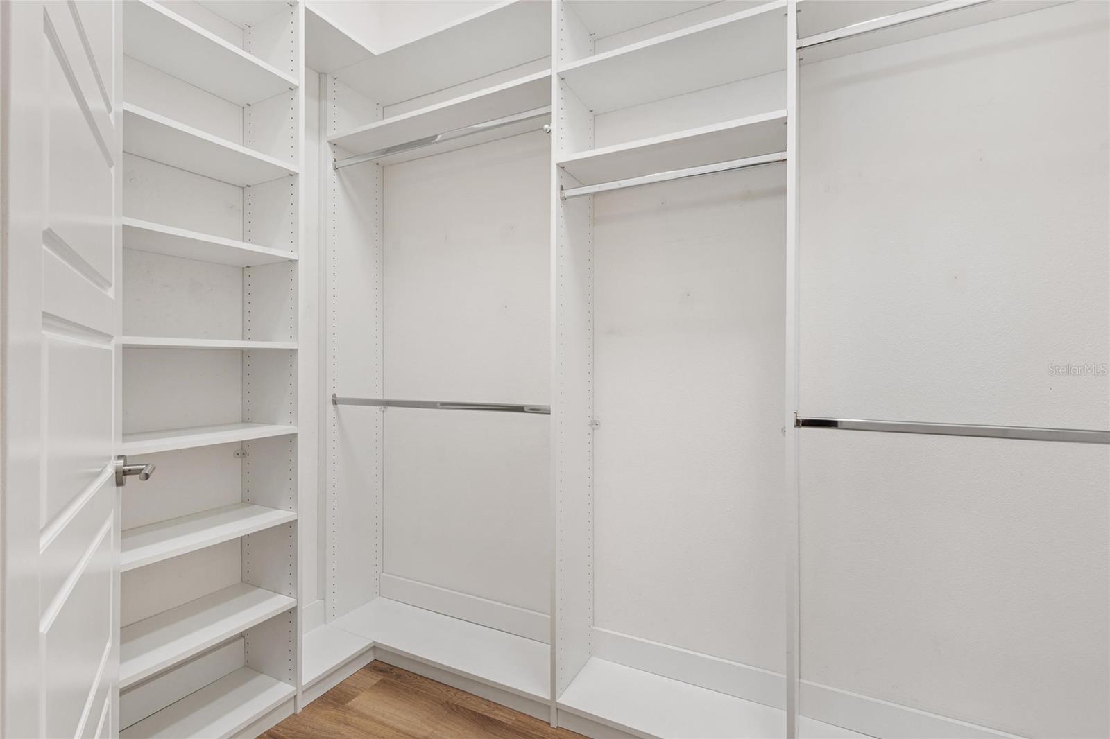 Primary closet