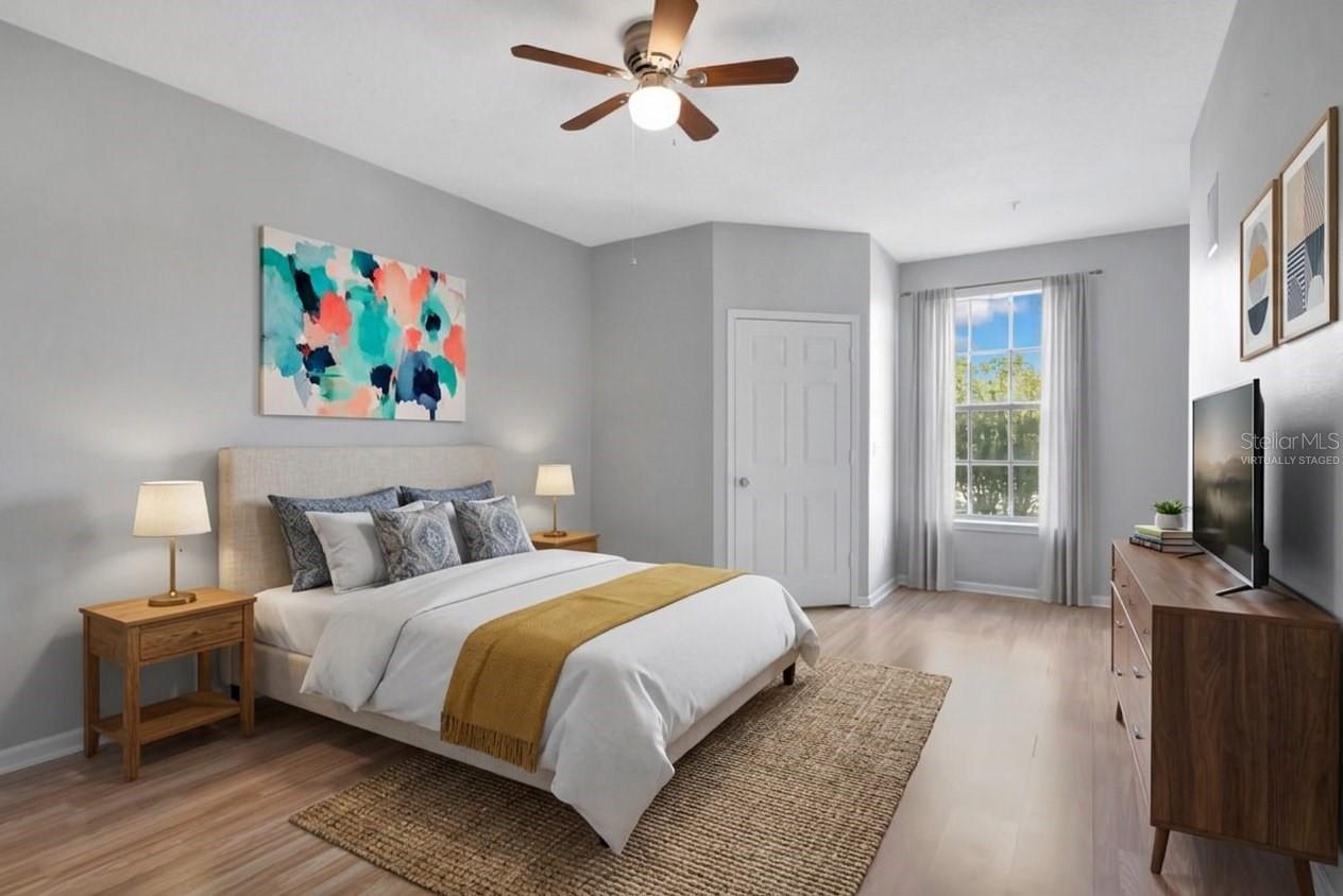 Bedroom (Virtually Staged)