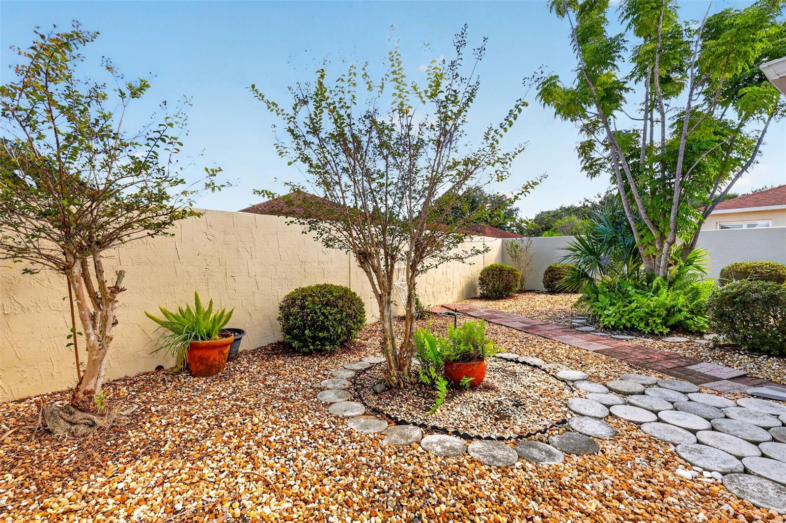 Rear Stoned Yard- NO GRASS!